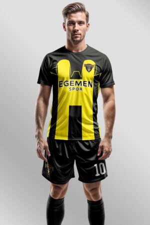 Sarı Siyah Pro Halı Saha Forma