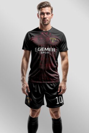 Siyah Bordo Halı Saha Forma