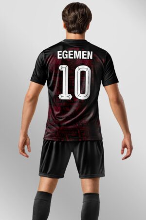 Siyah Bordo Halı Saha Forma