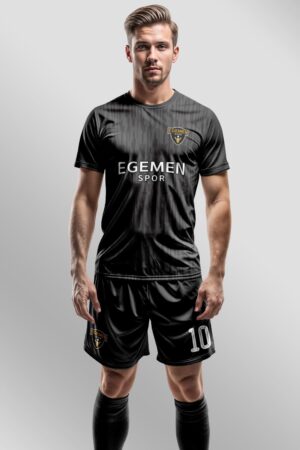 Siyah Gri Pro Halı Saha Forma