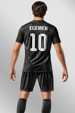 Siyah Gri Pro Halı Saha Forma