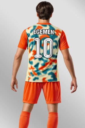 Turuncu Kırmızı Pro Halı Saha Forma